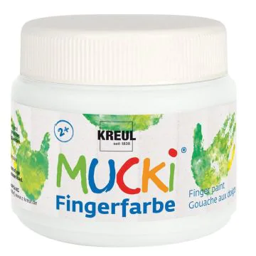 Photo Peinture aux doigts MUCKI - 150 ml - Blanc C. KREUL 23101