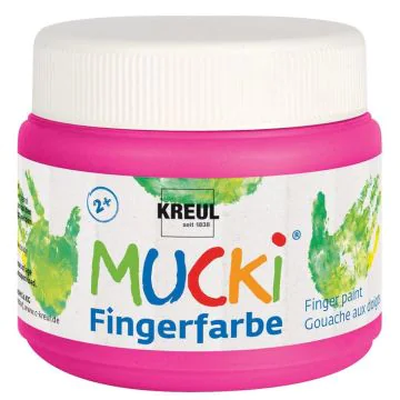 Photo Peinture aux doigts MUCKI - 150 ml - Rose C. KREUL 23106