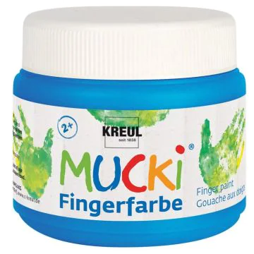 Peinture aux doigts MUCKI - 150 ml - Bleu C. KREUL 23108