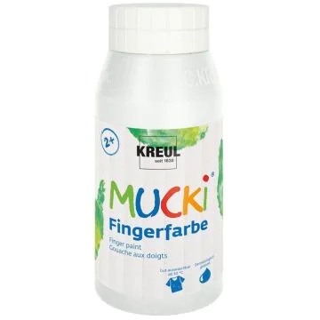 Peinture aux doigts MUCKI - 750 ml - Blanc KREUL 23201