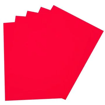 Caoutchouc mousse - Rouge pur - 290 x 400 mm : FOLIA Image