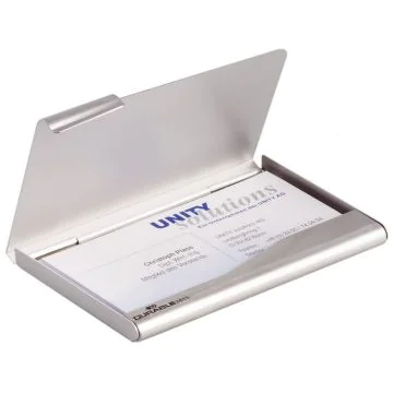 Photo Étui pour cartes de visite - Aluminium DURABLE Business Card Box