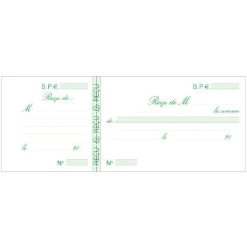 Photo REÇUS - Carnet à souche - 105 x 270 mm EXACOMPTA