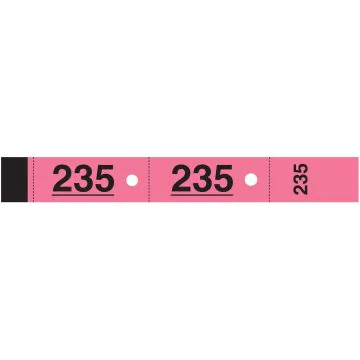 TICKETS VESTIAIRES : Carnet de 1000 tickets - Rose 264 Elve