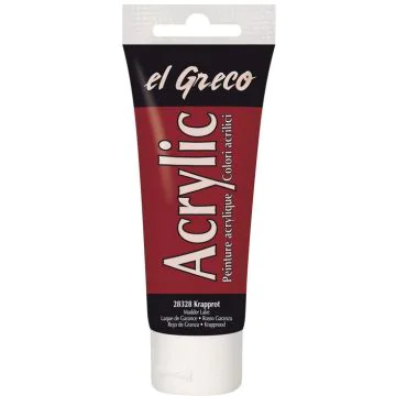 Peinture acrylique EL Greco - 75 ml - Laque de garance KREUL tube