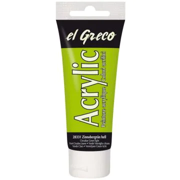 Peinture acrylique EL Greco - 75 ml - Vert sinople clair KREUL tube