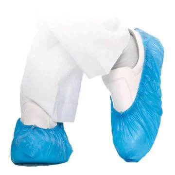 Photo Couvre-chaussures jetables - 410 mm - Bleu HYGOSTAR