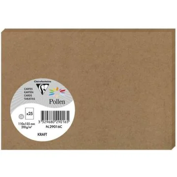 Photo POLLEN Carte en papier Kraft - 110 x 155 mm