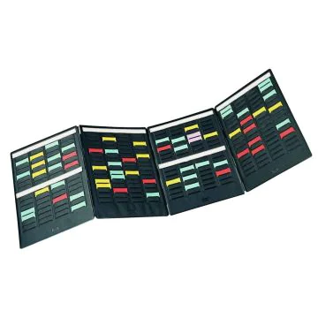 Photo Mini planning mural - Pliable - 4 colonnes : NOBO réf. 3084200