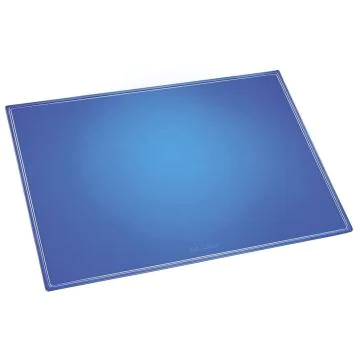 Photo Sous-main personnalisable translucide - Bleu LAUFER Durella Transparent Fluo