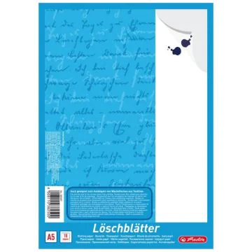 Photo Lot de 10 papier Buvard 148 x 210 mm A5 - Blanc : HERLITZ 3282507