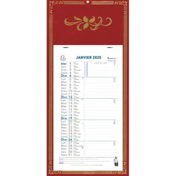Calendrier mensuel 2025 mural - 19 x 41 cm EXACOMPTA Skytos