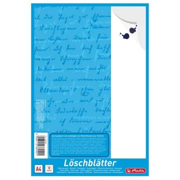 Photo Lot de 10 papier Buvard 210 x 297 mm A4 - Blanc : HERLITZ  382408