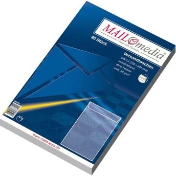 Photo Pochettes d'expédition autocollantes sans fenêtre - 229 x 324 mm - Blanc : MAIL MEDIA Lot de 25 (38849/0)