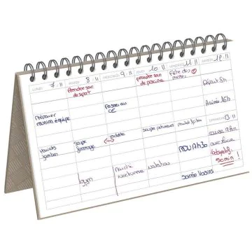 Photo Agenda perpétuel horizontal - 240 x 140 mm LECAS Desk Planner