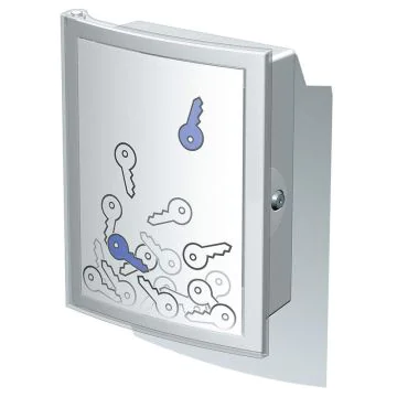 Photo Armoire murale pour clés INDEX - 63 clés - Gris : HAN 4023-11