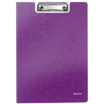 Photo Porte-bloc A4 à rabat WOW - 230 x 330 mm - Violet LEITZ