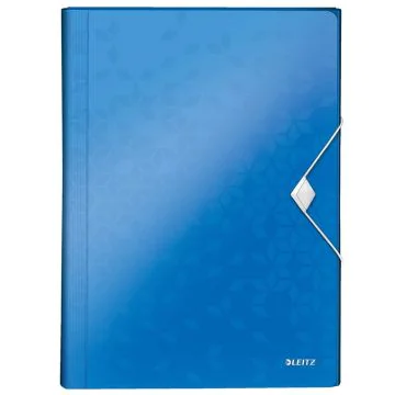 Photo Trieur Chemise A4 - 6 compartiments - Bleu LEITZ Wow Fermé