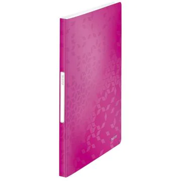 Photo Protège-documents A4 - 40 pochettes - Rose LEITZ WOW