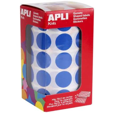 Photo Gommettes adhésives rondes - 20 mm - Bleu AGIPA