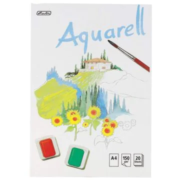 Photo Bloc de 20 feuilles pour aquarelle - 210 x 297 mm : HERLITZ 495457