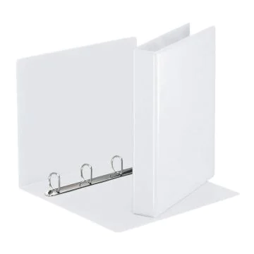 Photo Classeur personnalisable avec 2 Pochettes - Blanc - 4 anneaux de 30 mm : ESSELTE