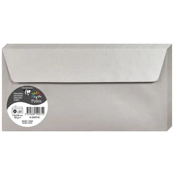 Photo Enveloppe POLLEN Argent Format  110 x 220 mm 50075C