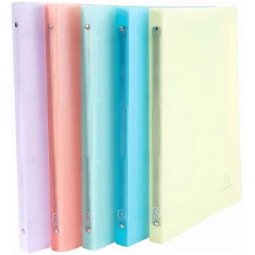 Photo Classeur souple - 4 anneaux de 15 mm - Assortiment EXACOMPTA Chromaline Pastel