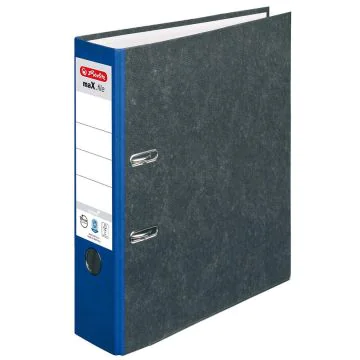 Photo Classeur à levier - Dos de 80 mm couleur Bleu : HERLITZ Max.file 5171400