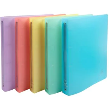 Photo Classeur semi-rigide - 4 anneaux de 30 mm - Assortiment EXACOMPTA Chromaline Pastel