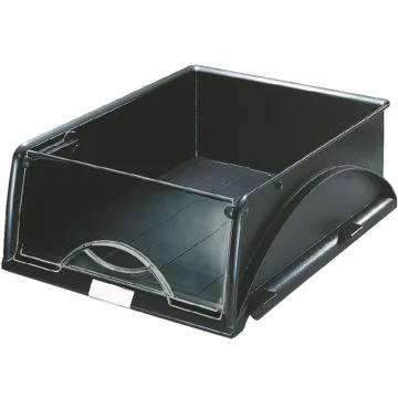 Photo Bac à courrier empilable avec rabat - Noir LEITZ Sorty Image