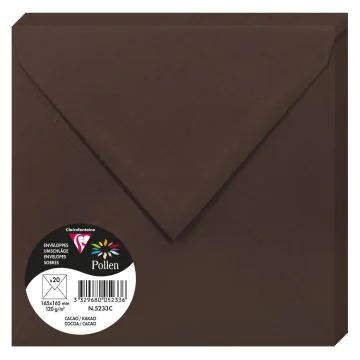 Photo Enveloppes - 165 x 165 mm - Cacao POLLEN