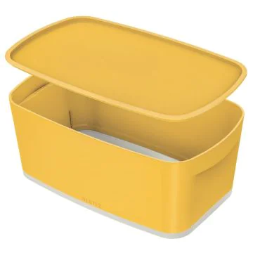 Photo Boîte de rangement avec couvercle - 5 litres - Jaune LEITZ My Box Cosy
