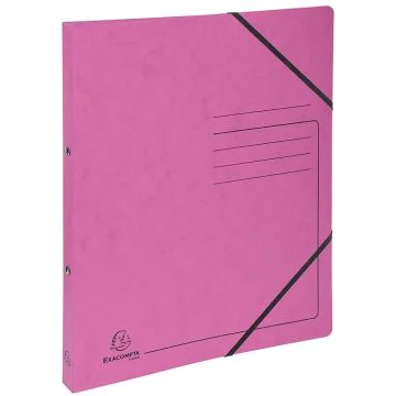 Photo Classeur 2 anneaux - Carte imprimée - Dos 20 mm - Rose EXACOMPTA