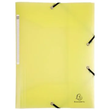 Photo Chemise A4 à élastiques en PP - Jaune EXACOMPTA Chromaline Pastel