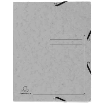 Photo Chemise imprimée à élastiques - 3 rabats - Gris EXACOMPTA