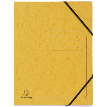 Photo Chemise imprimée à élastiques - Sans rabat - Jaune EXACOMPTA Image