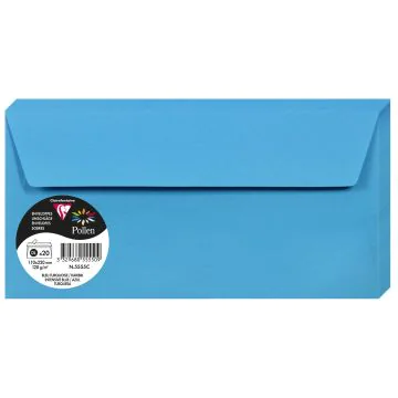 Photo Enveloppe POLLEN Bleu turquoise Format  110 x 220 mm 5555C