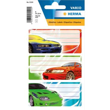 Photo HERMA : Lot de 9 étiquettes pour livres - Tuning - 5599