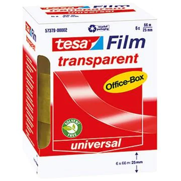 Photo Ruban adhésif transparent  - 25 mm x 66 m photo TESA