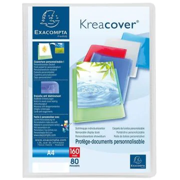 Photo Protège-Documents Personnalisable de 160 Vues - Incolore EXACOMPTA Kreacover