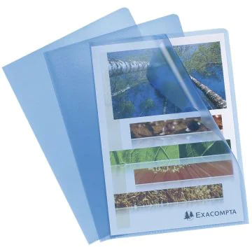Photo Pochettes à coins A4 - Bleu EXACOMPTA Image