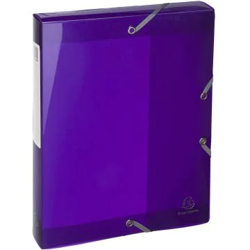 Photo Boîte de classement à élastiques - Dos 40 mm - Violet EXACOMPTA Iderama Image