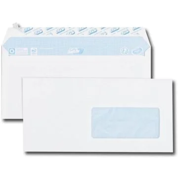 Photo Enveloppes autocollantes avec fenêtre - 110 x 220 mm GPV Office