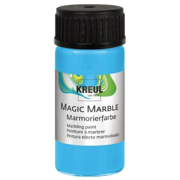 Photo KREUL : Peinture à marbrer Magic Marble - 20 ml - Flacon bleu clair 