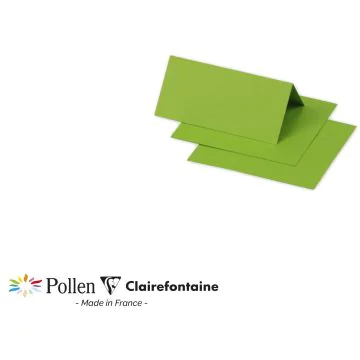 Photo Cartes de table - 85 x 80 mm - Vert menthe POLLEN 