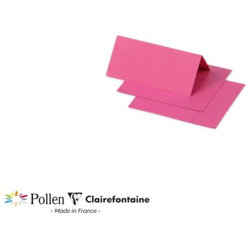 Photo POLLEN Porte-nom rose fuchsia 85 x 80 mm 75024C Clairefontaine