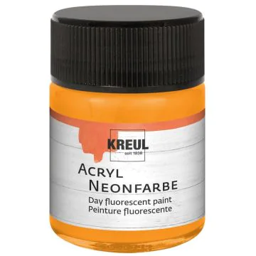 Peinture Acrylique fluorescente - 50 ml - Orange 77562 KREUL Image