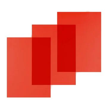 Photo Couvertures pour reliure A4 - PVC 0,20 mm - Rouge transparent PAVO 8009008