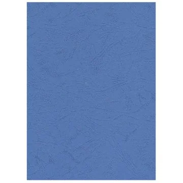 Photo Plat de couverture pour reliure A4 - Carton Grain Cuir - Bleu mat PAVO (8011148)